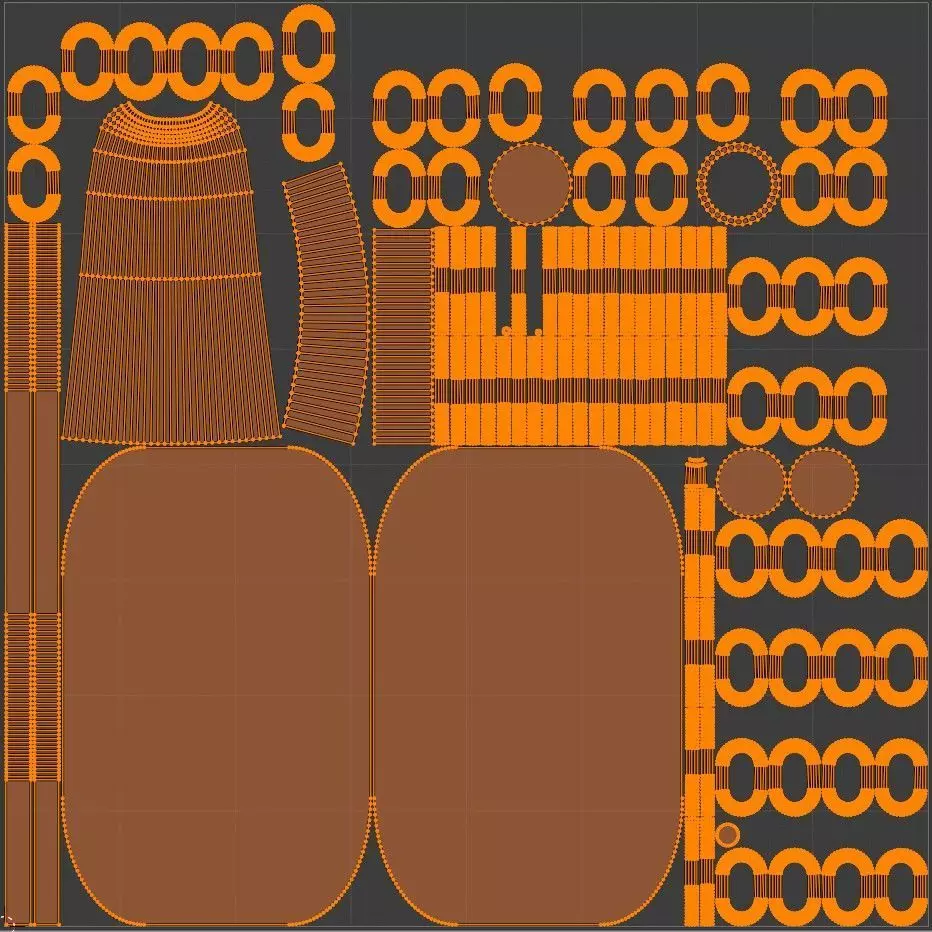 Alphabet D Chain Silver Candleholder 3D Model True 4K PBR Render Low-poly 3D model_7