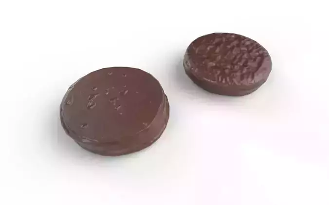 Chocolate Round M03 Low-poly 3D model 6