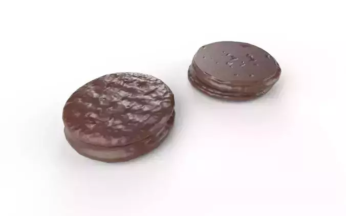 Chocolate Round M03 Low-poly 3D model 4