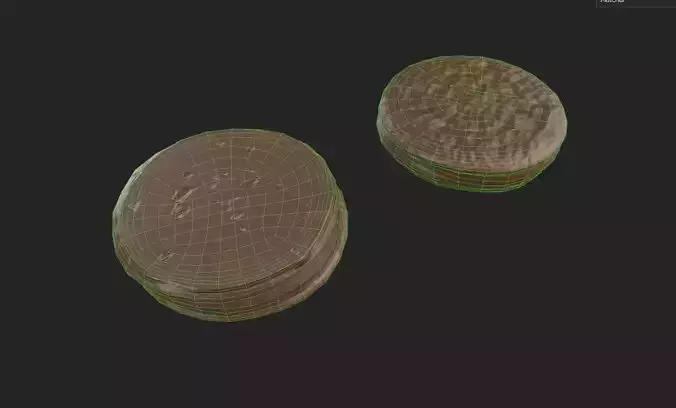 Chocolate Round M03 Low-poly 3D model 7
