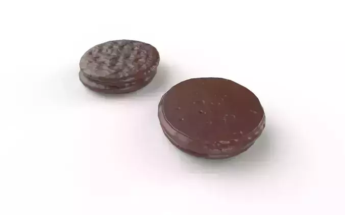 Chocolate Round M03 Low-poly 3D model 5