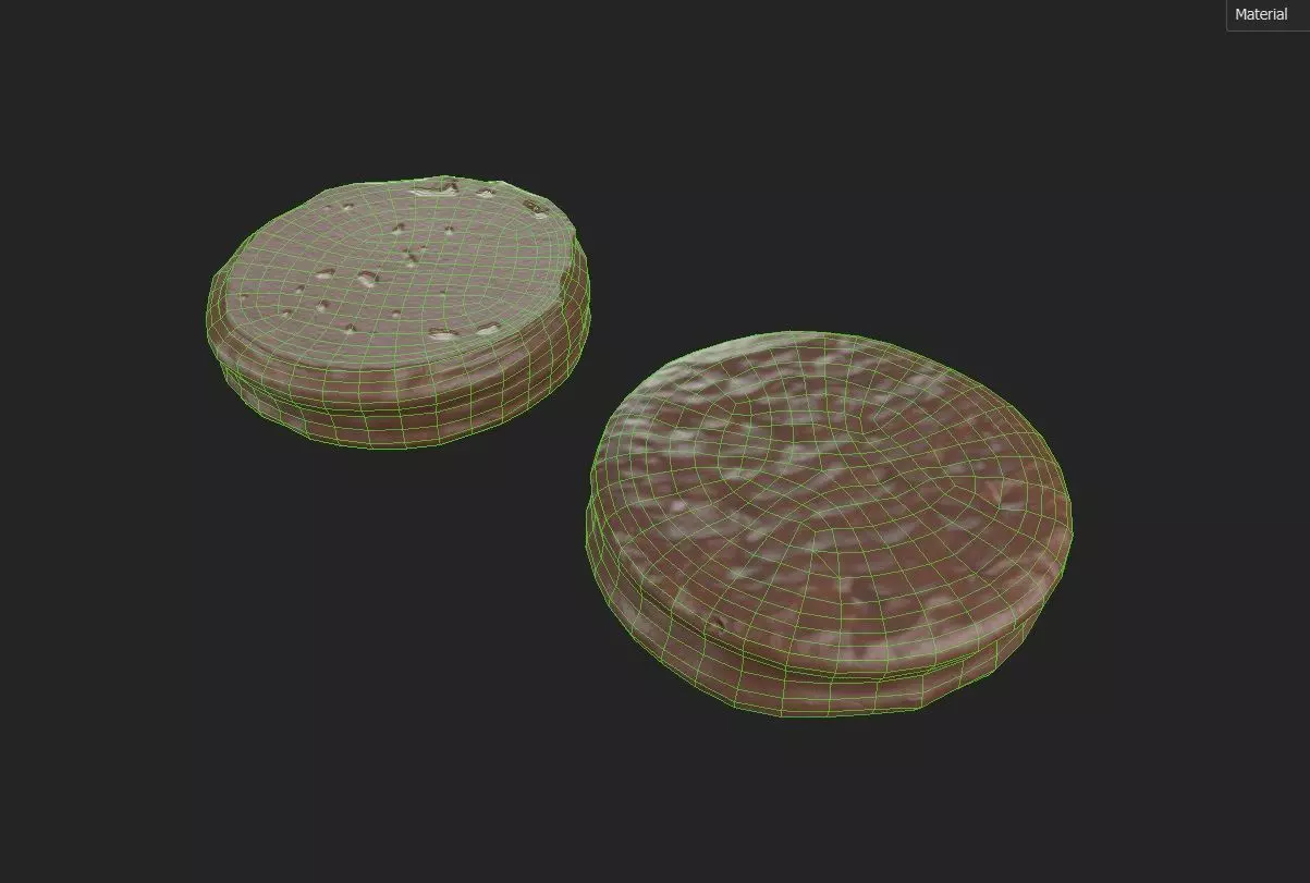 Chocolate Round M05 Low-poly 3D model_6