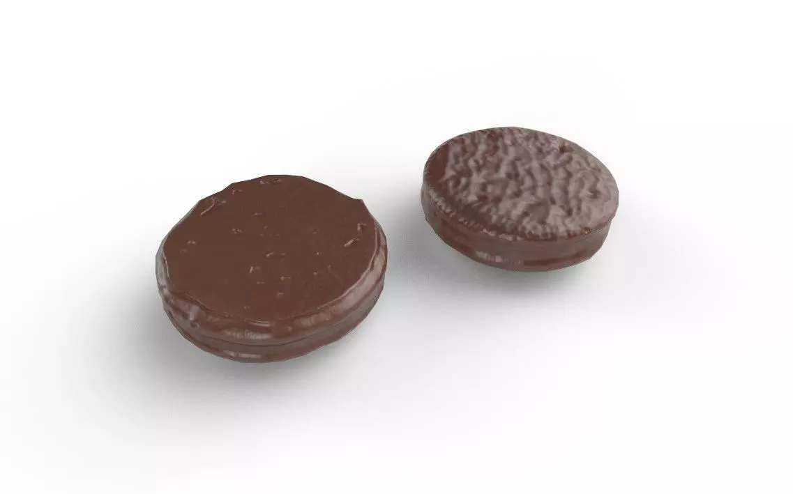 Chocolate Round M05 Low-poly 3D model_4