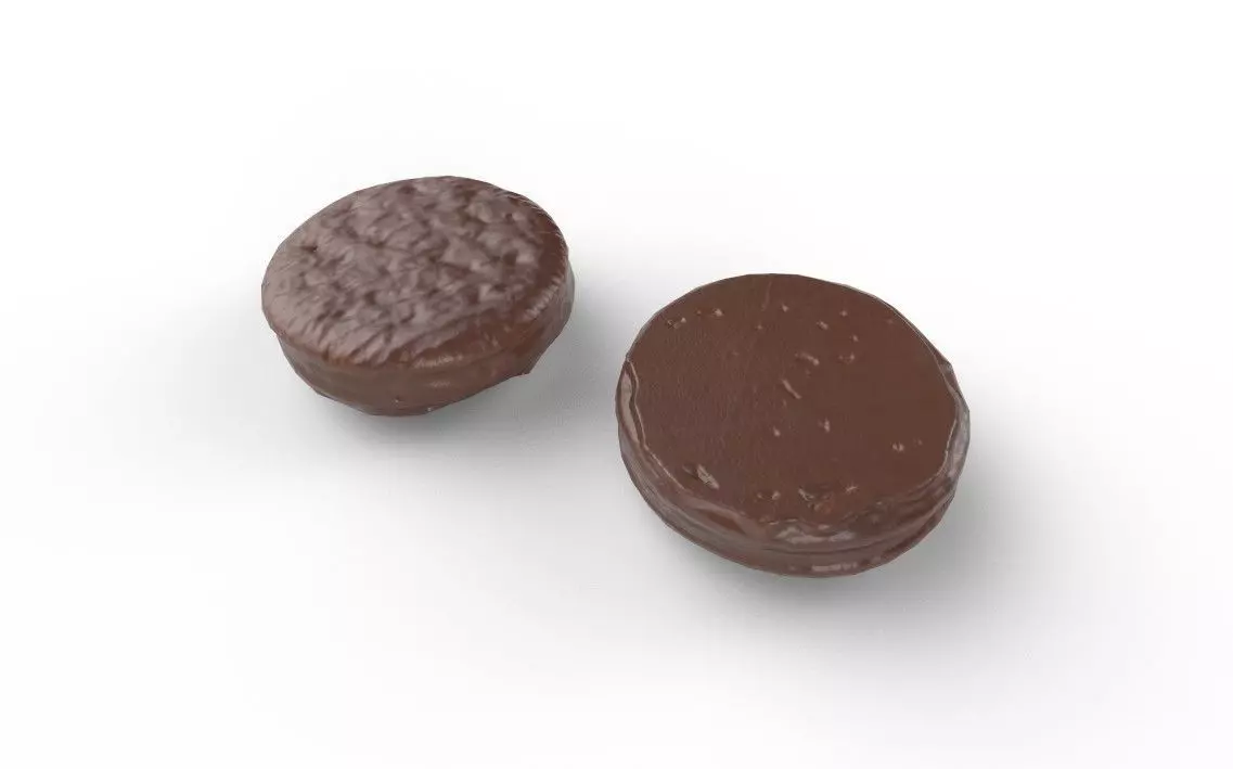 Chocolate Round M05 Low-poly 3D model_3