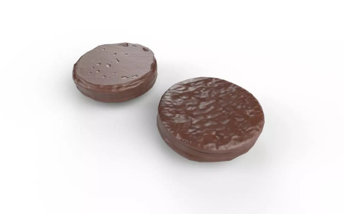 Chocolate Round M05 Low-poly 3D model_5