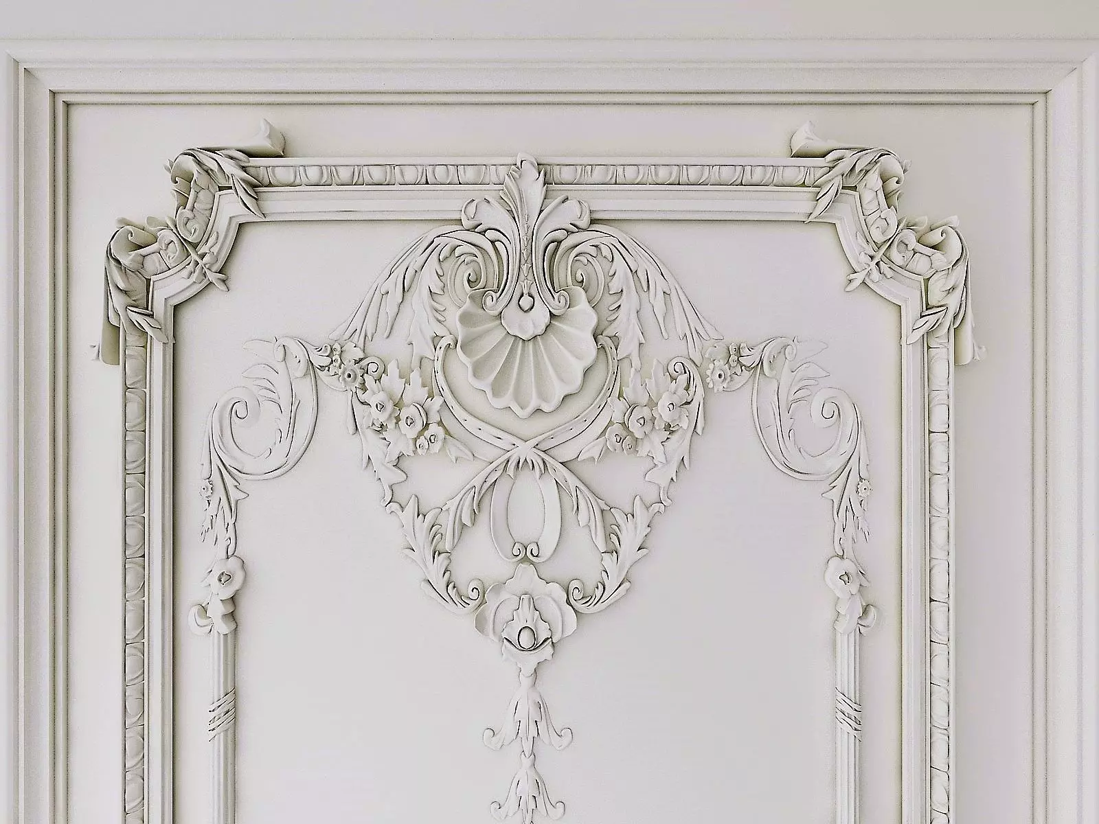 Bedroom in Royal Style  3D model_28