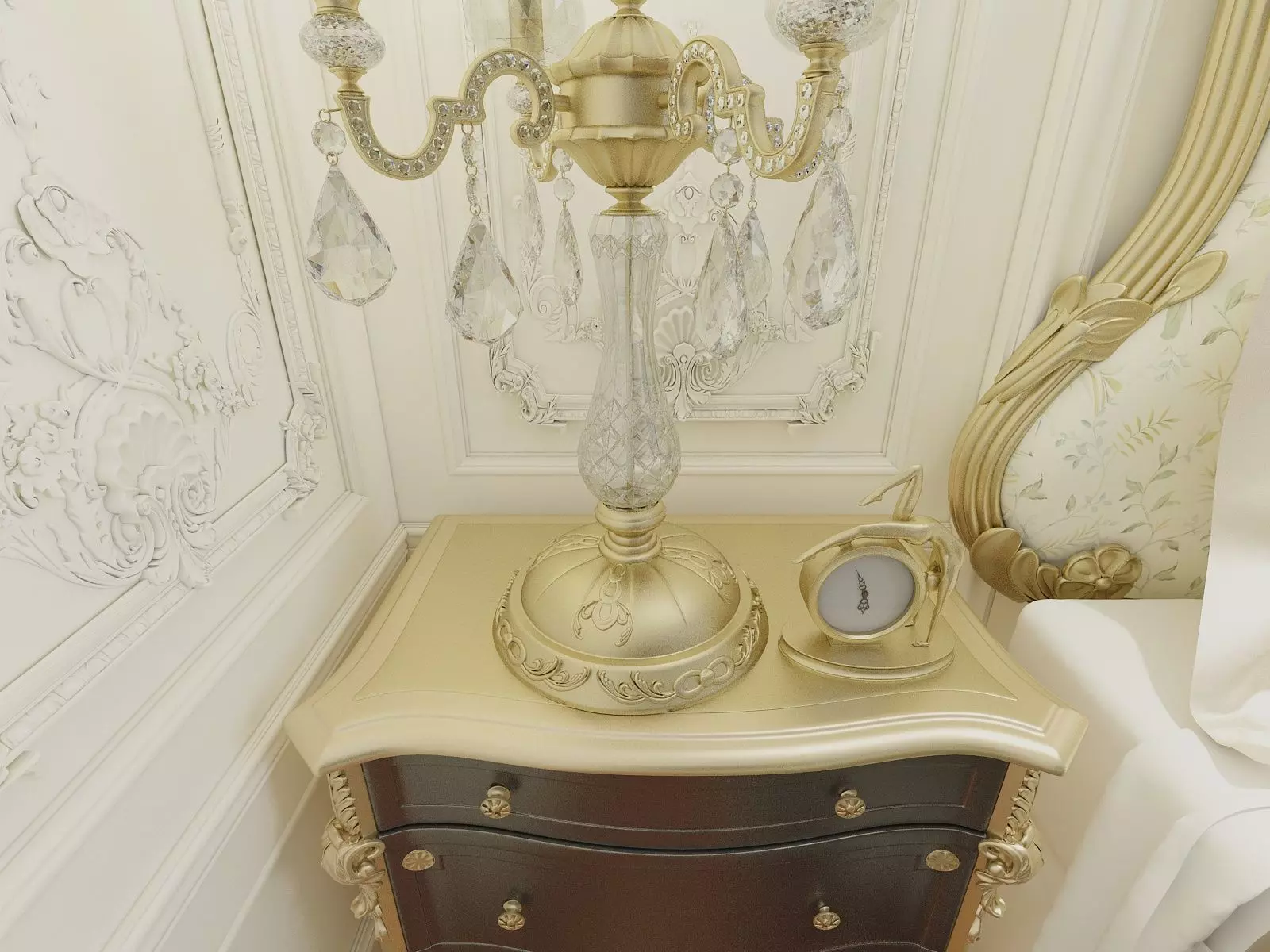 Bedroom in Royal Style  3D model_24