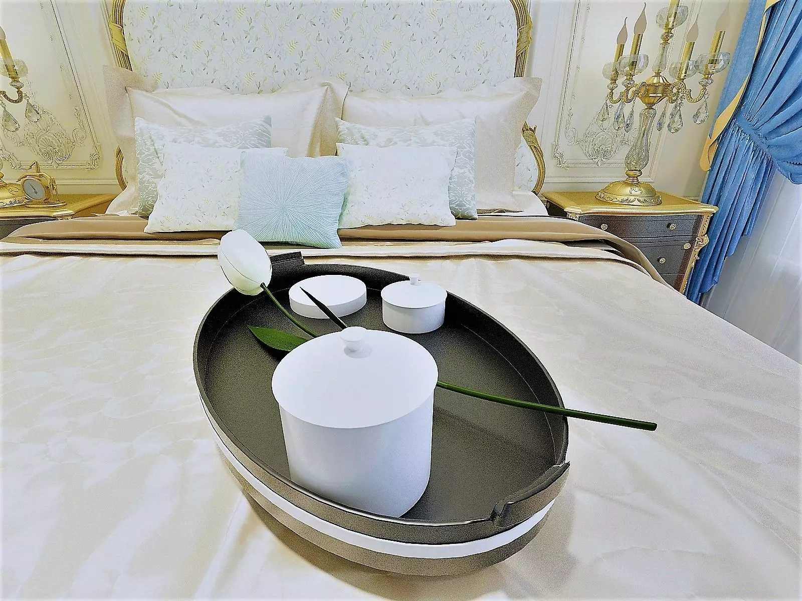 Bedroom in Royal Style  3D model_25