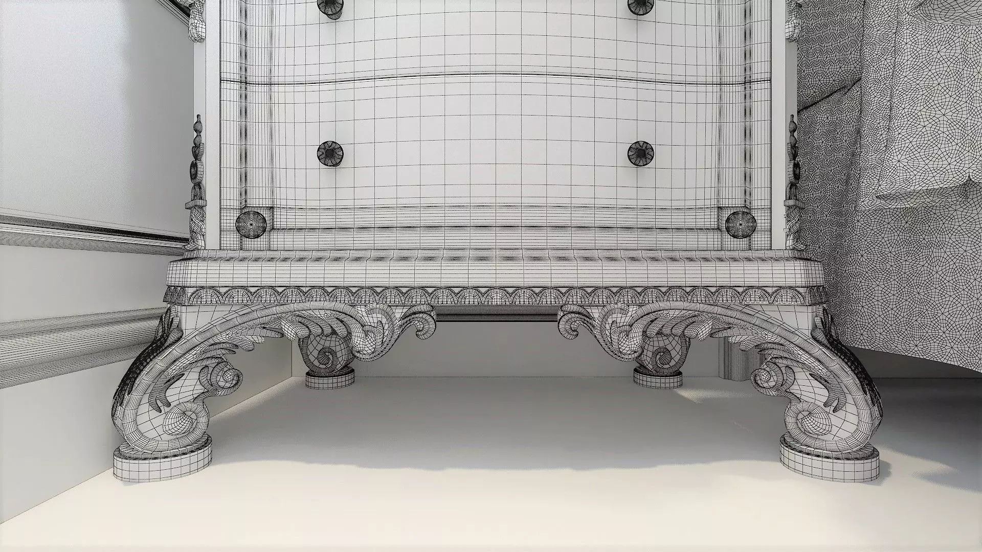 Bedroom in Royal Style  3D model_14