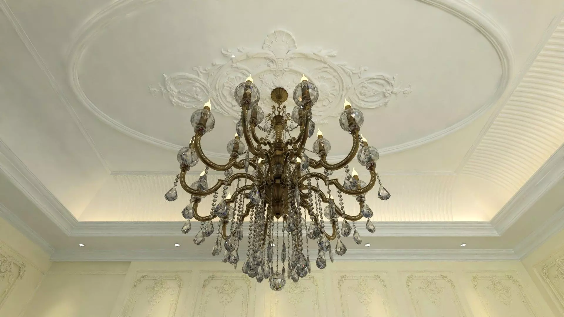 Bedroom in Royal Style  3D model_5