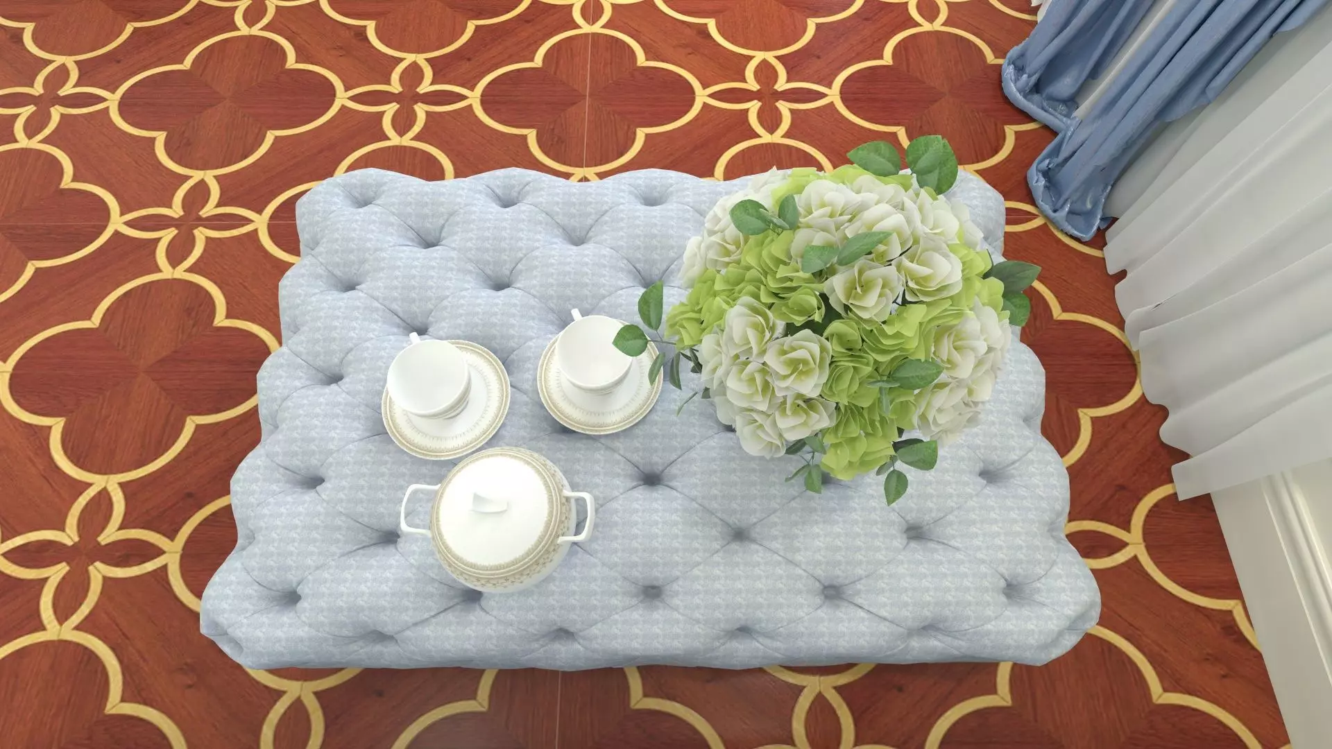 Bedroom in Royal Style  3D model_22