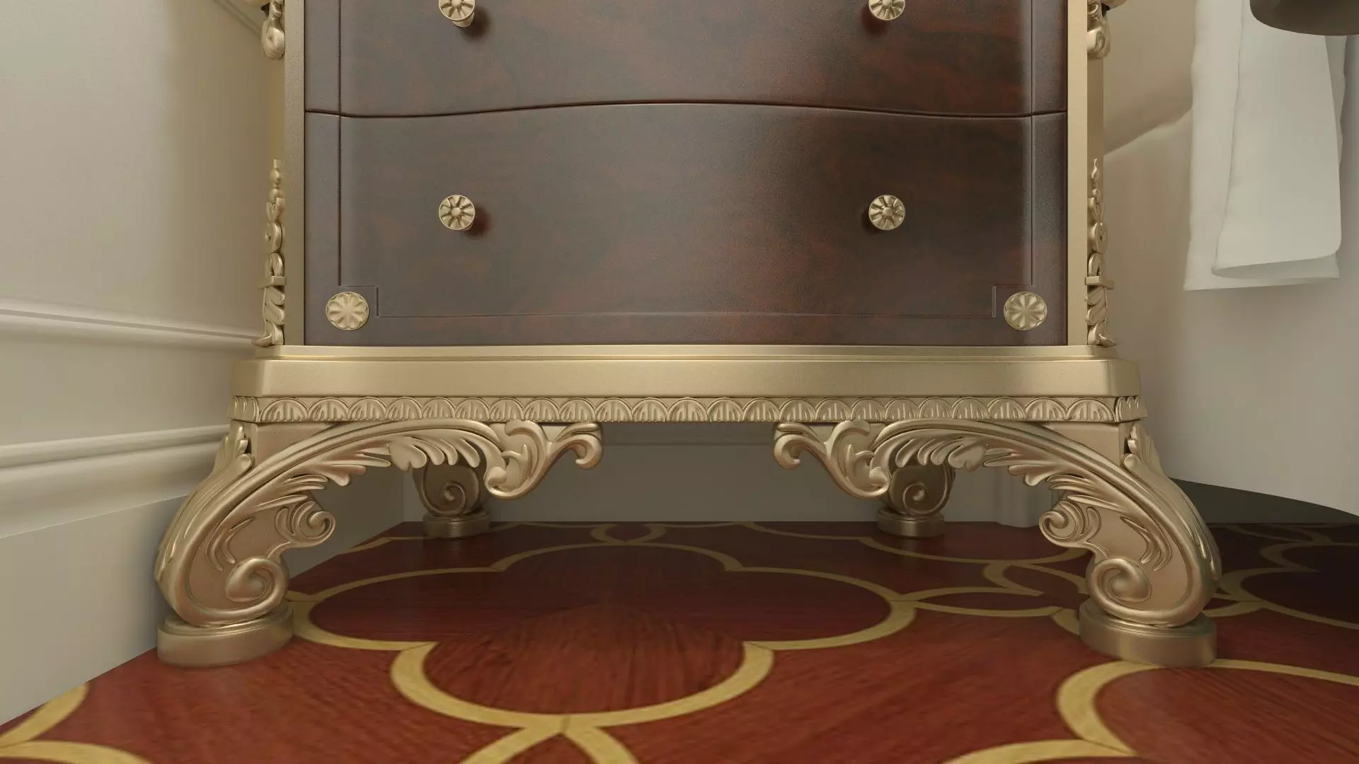 Bedroom in Royal Style  3D model_13