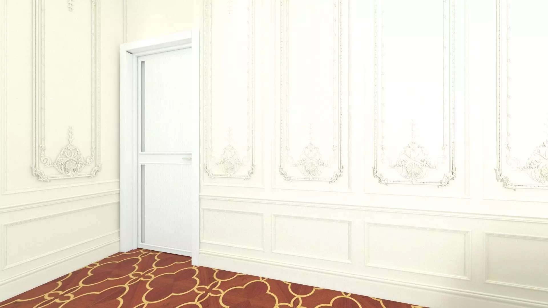 Bedroom in Royal Style  3D model_12