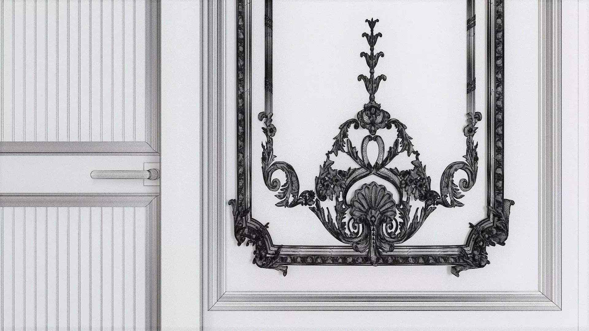 Bedroom in Royal Style  3D model_27