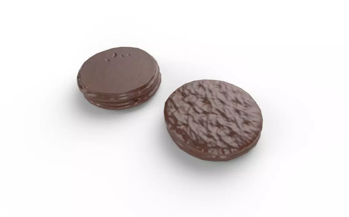 Chocolate Round M06 Low-poly 3D model_0