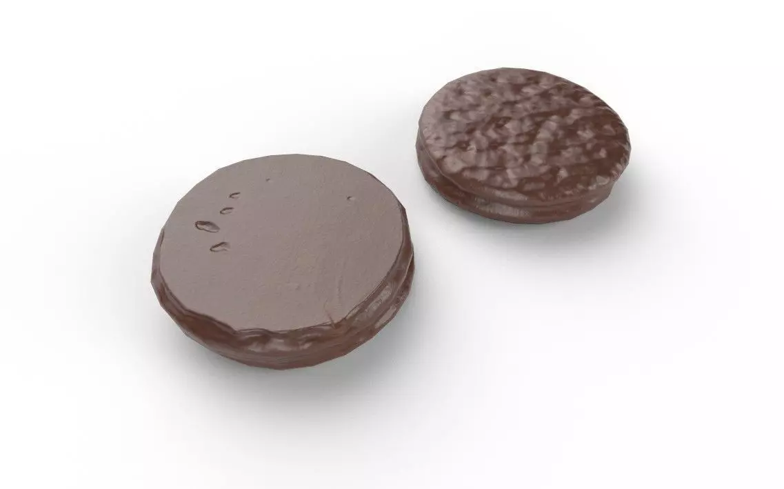 Chocolate Round M06 Low-poly 3D model_5