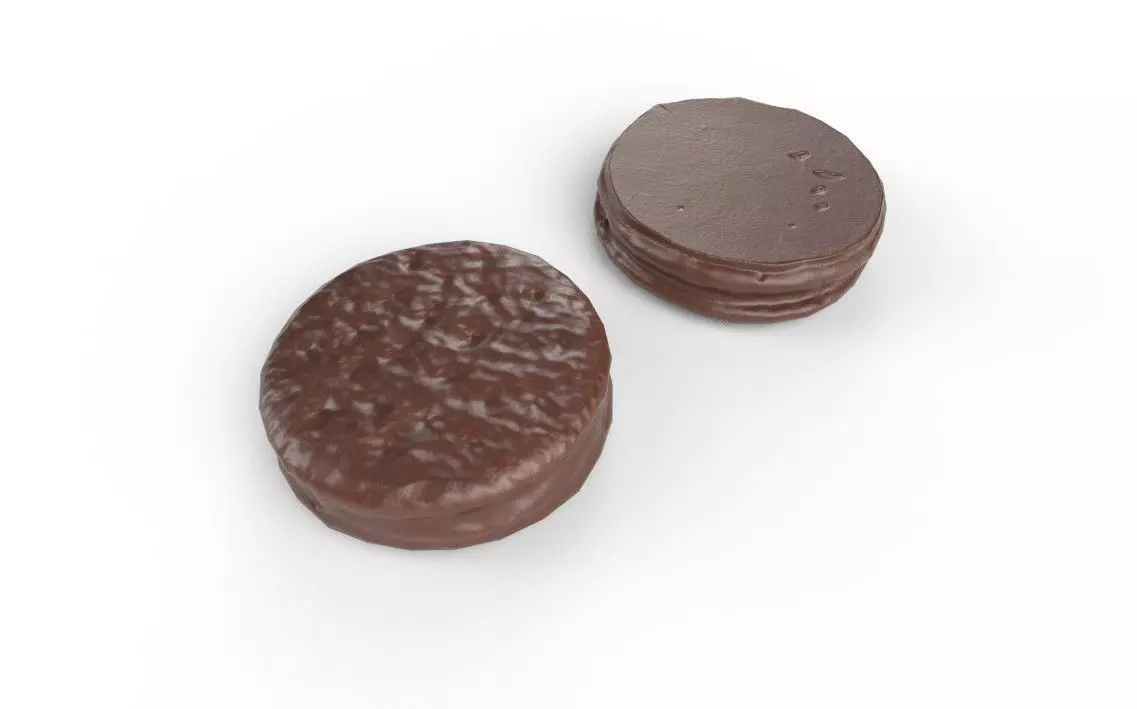 Chocolate Round M06 Low-poly 3D model_3