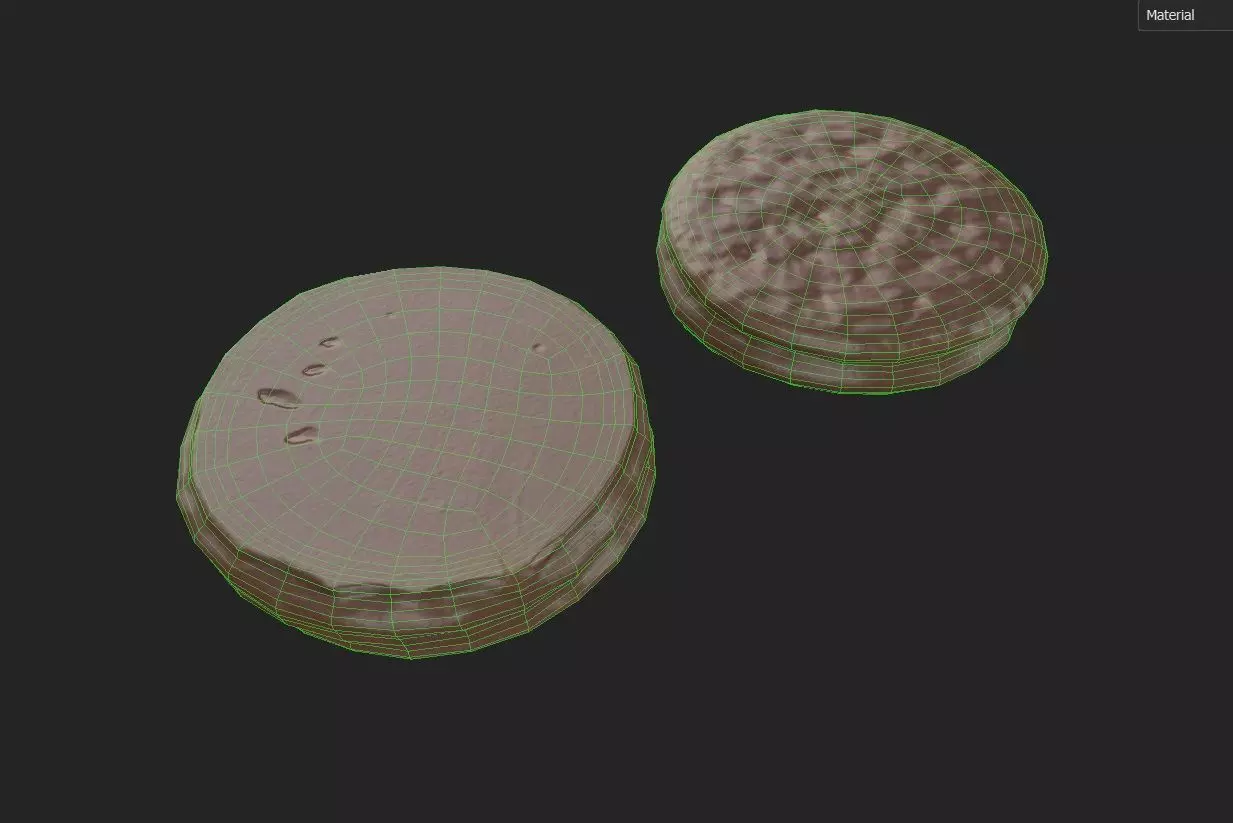 Chocolate Round M06 Low-poly 3D model_6