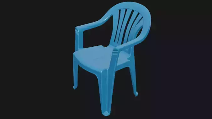 Plastic chair 3d model