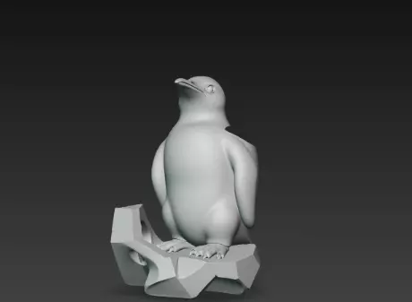 3D Penguin Pen Holder Model Creative Desk Decor 3D print model_1