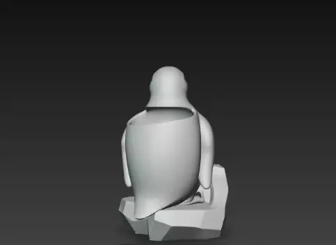 3D Penguin Pen Holder Model Creative Desk Decor 3D print model_7