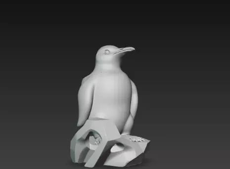 3D Penguin Pen Holder Model Creative Desk Decor 3D print model_4