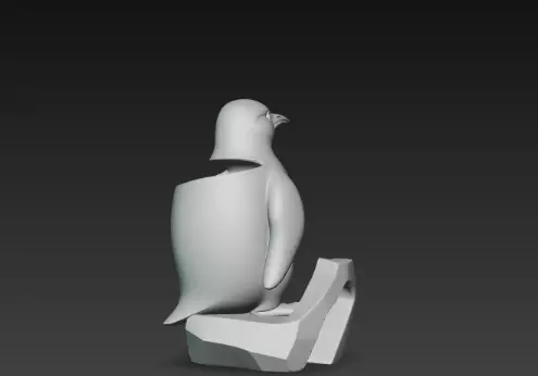 3D Penguin Pen Holder Model Creative Desk Decor 3D print model_6