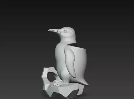 3D Penguin Pen Holder Model Creative Desk Decor 3D print model_2