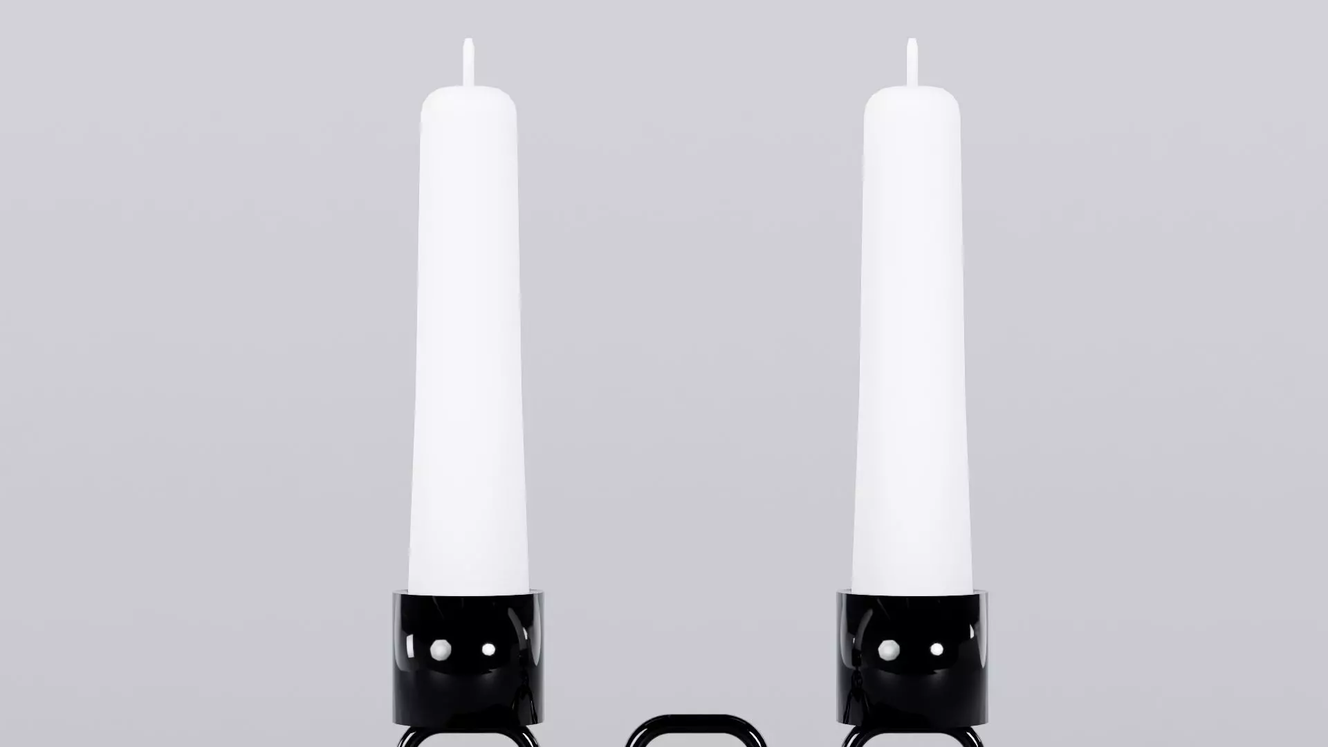 Alphabet E Chain Black Candleholder 3D Model True 4K PBR Render Low-poly 3D model_4