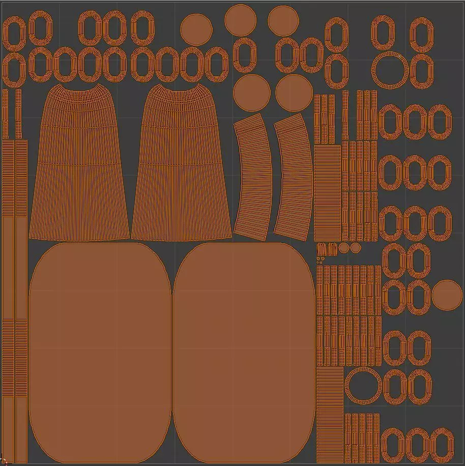 Alphabet E Chain Black Candleholder 3D Model True 4K PBR Render Low-poly 3D model_8