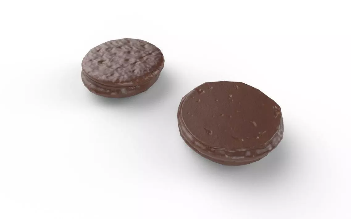 Chocolate Round M08 Low-poly 3D model_3