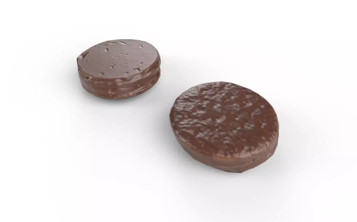 Chocolate Round M08 Low-poly 3D model_5
