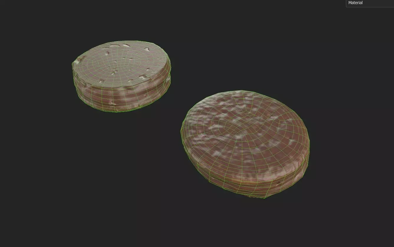 Chocolate Round M08 Low-poly 3D model_6