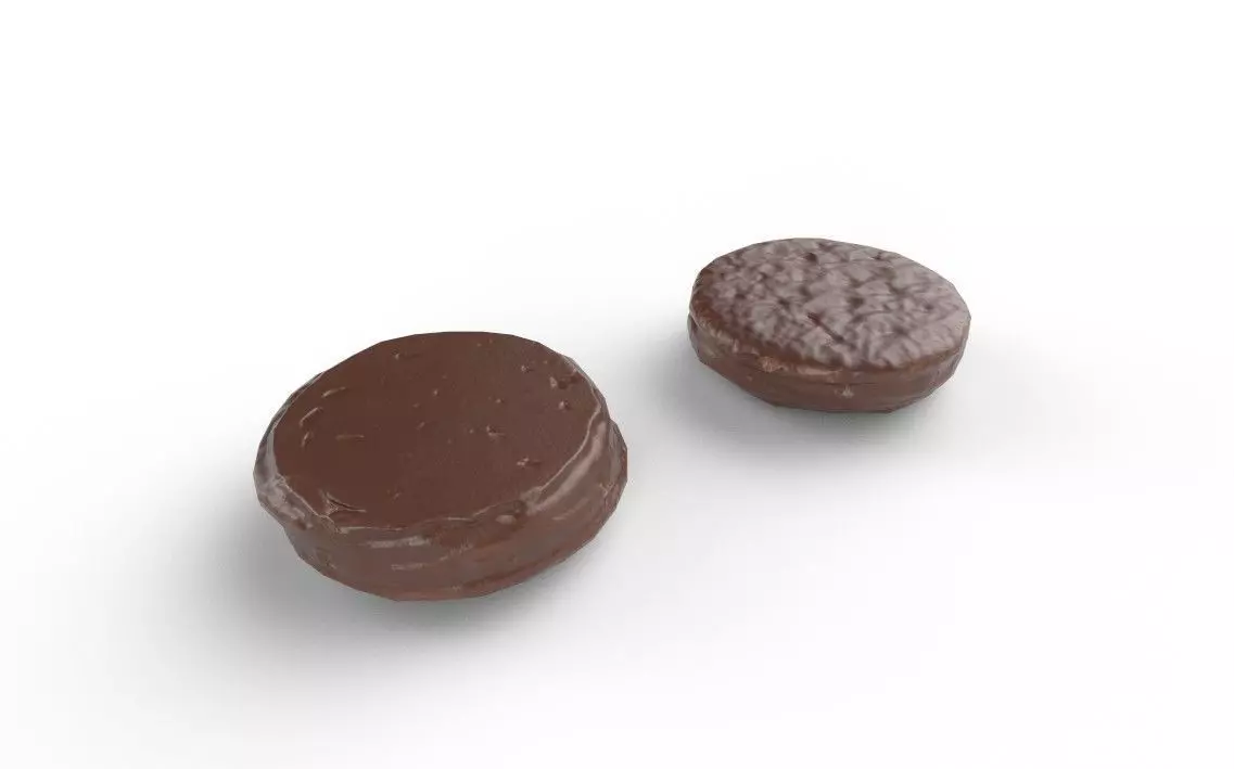 Chocolate Round M08 Low-poly 3D model_4