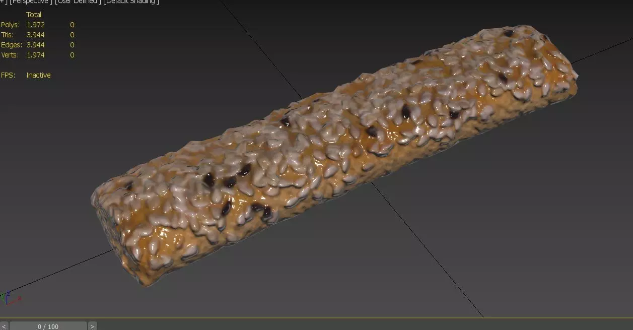 Biscuit M01 Low-poly 3D model_2