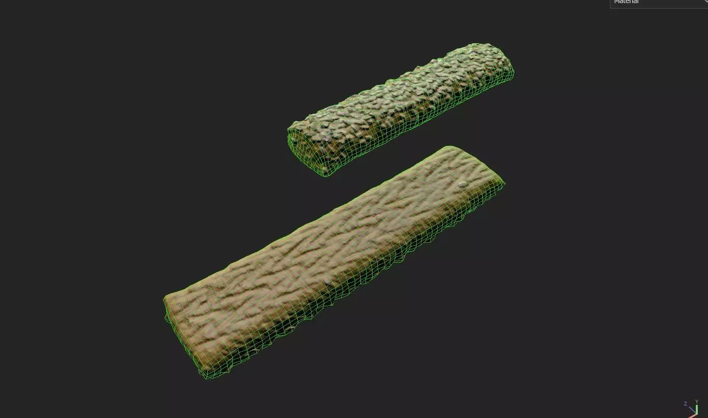Biscuit M01 Low-poly 3D model_6