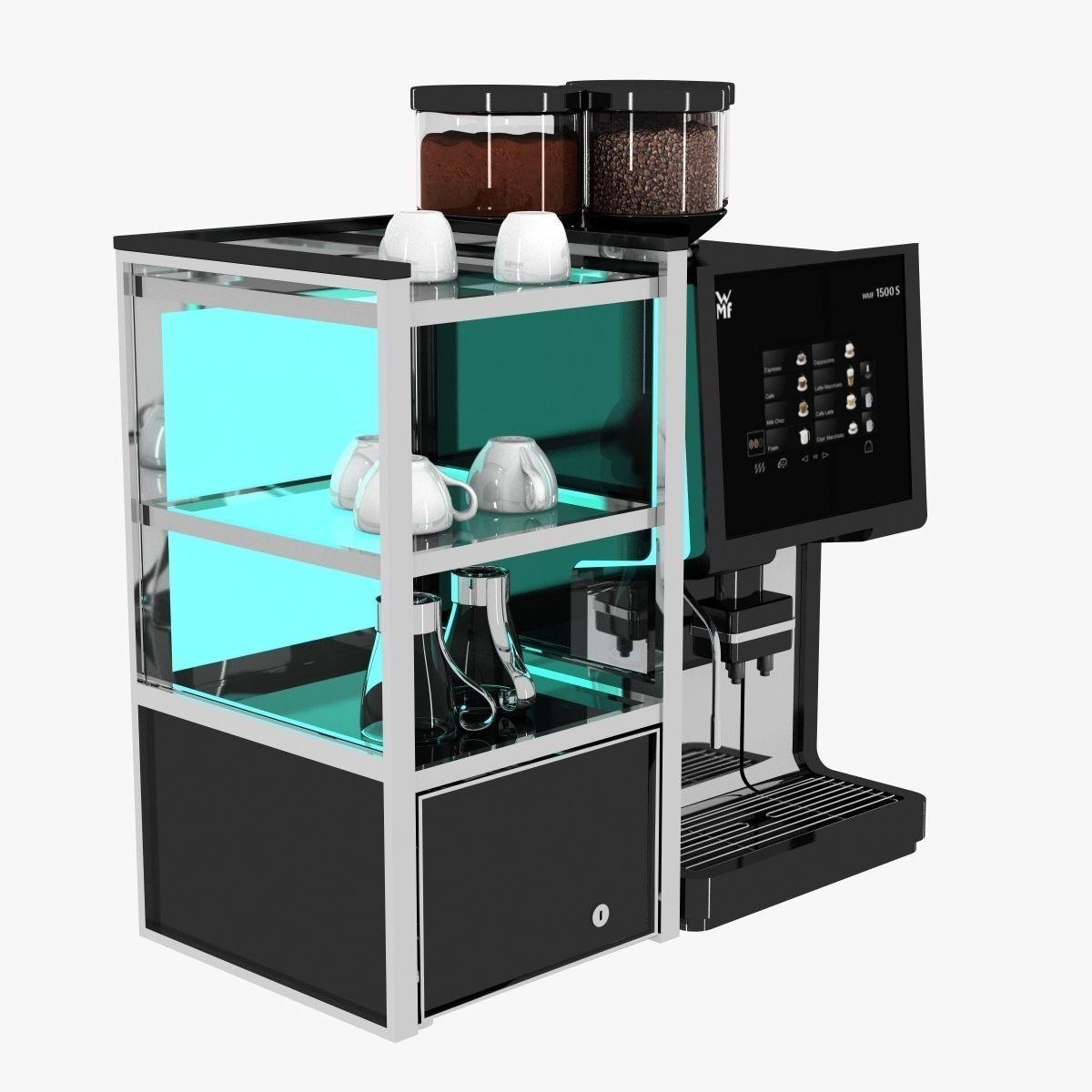 WMF coffee machine bean to cup 3D model_3