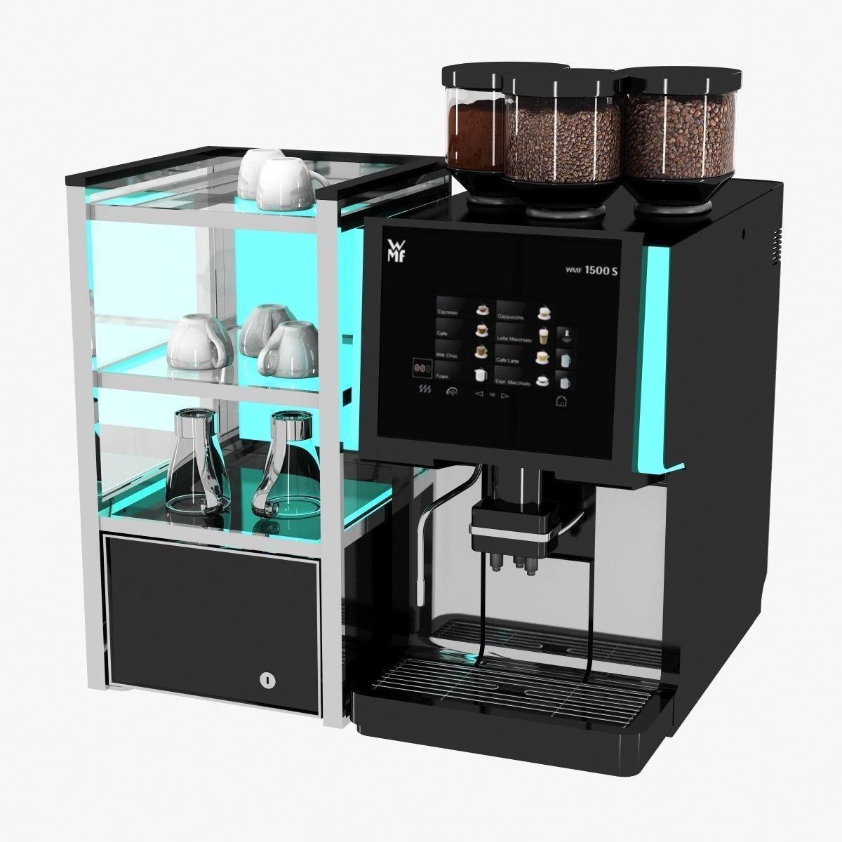 WMF coffee machine bean to cup 3D model CGTrader