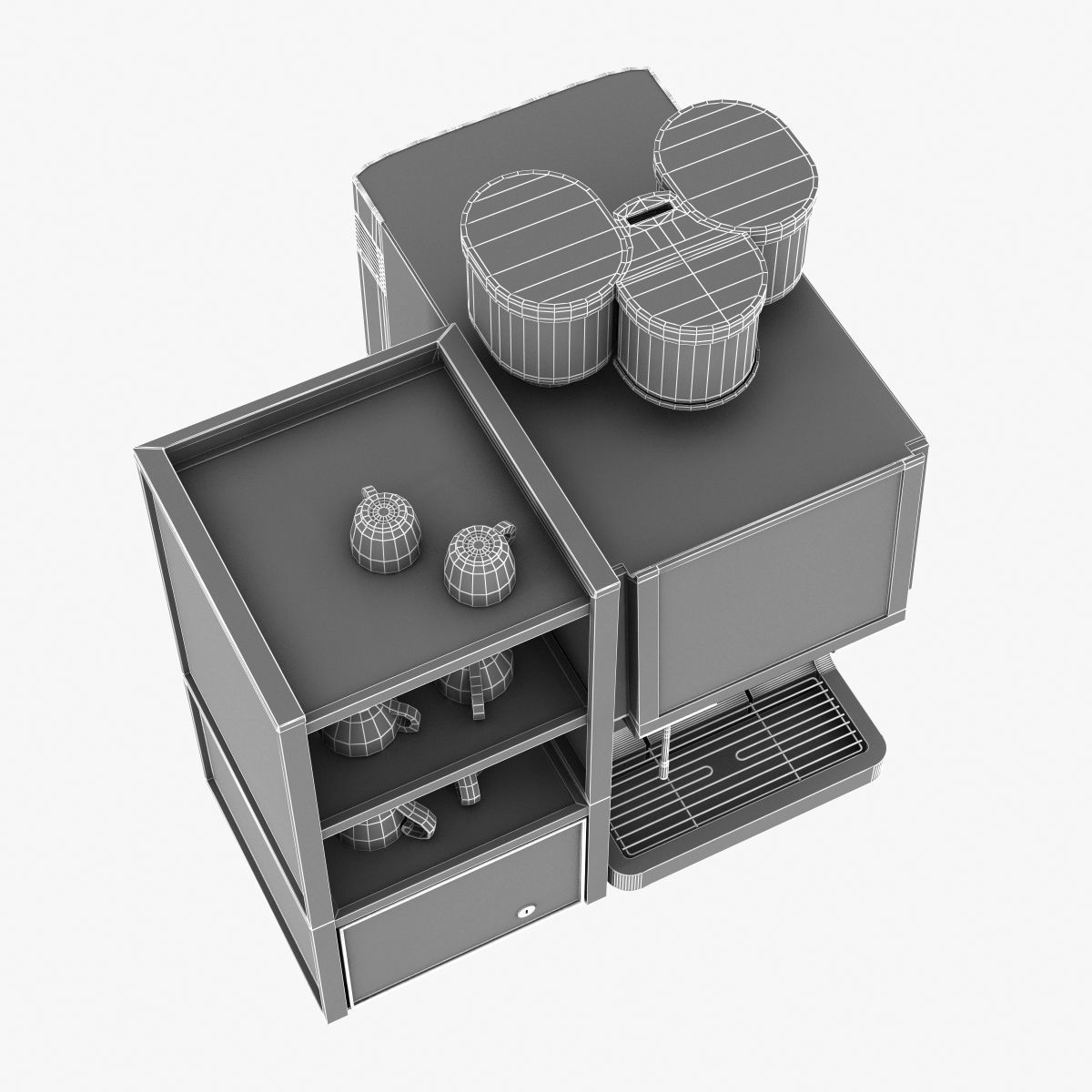 WMF coffee machine bean to cup 3D model_10