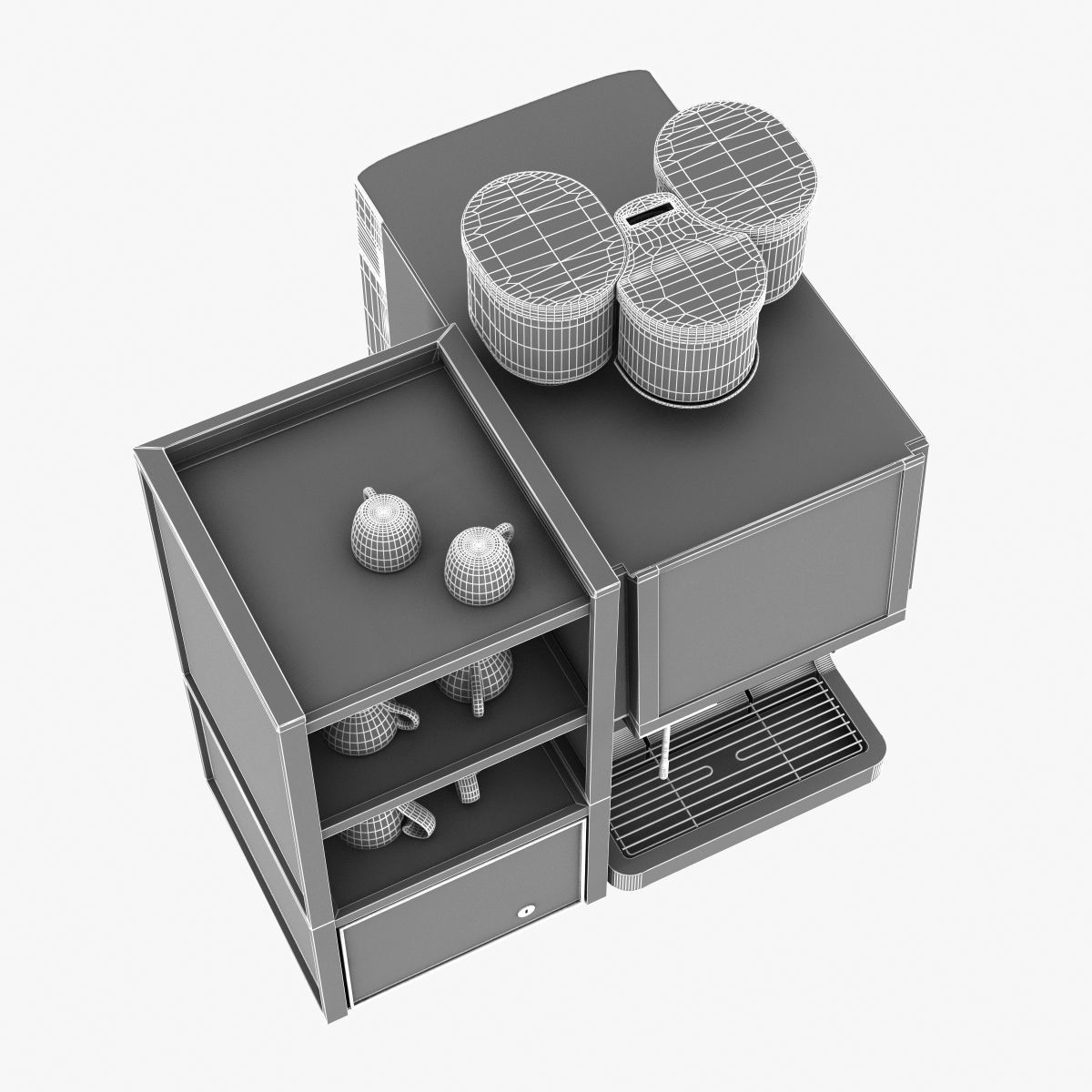 WMF coffee machine bean to cup 3D model_6