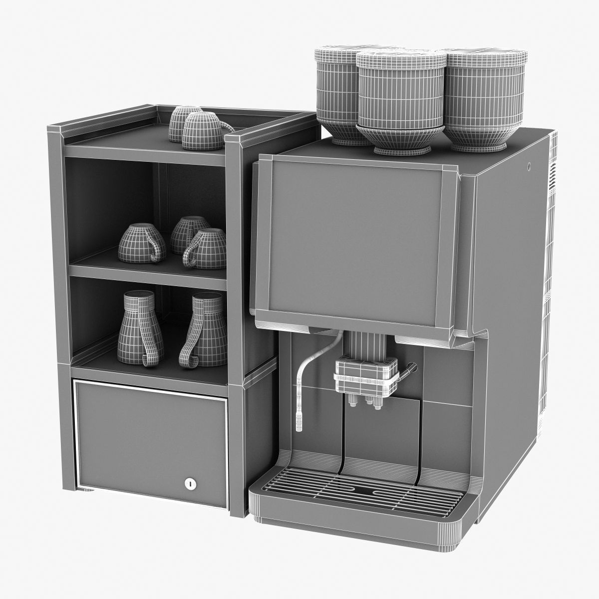 WMF coffee machine bean to cup 3D model_9
