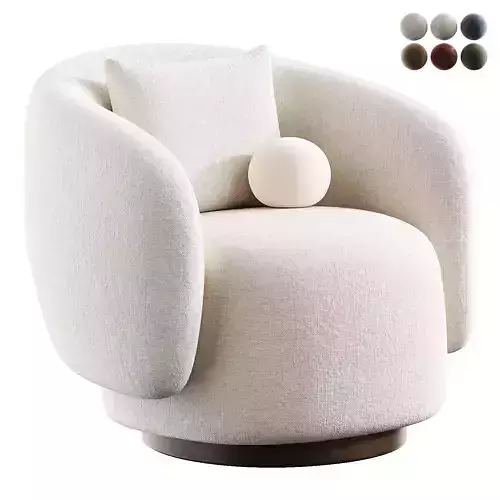 armchair caite swivel