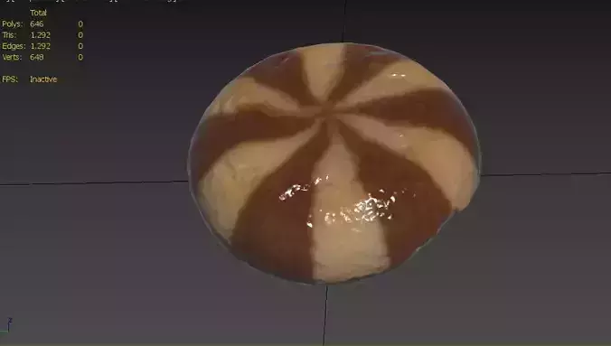 Biscuit M05 Low-poly 3D model 3