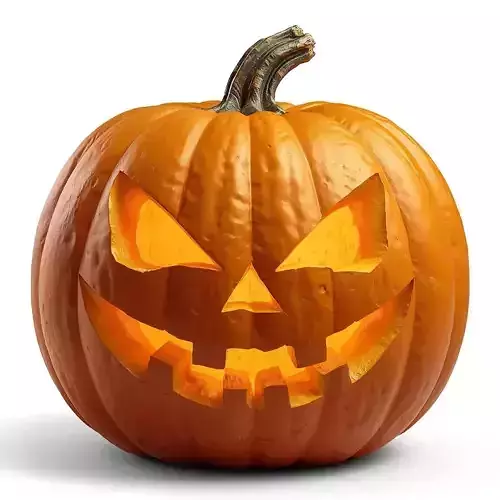 Realistic Carved JackOLantern 3D Model Sinister Halloween Prop