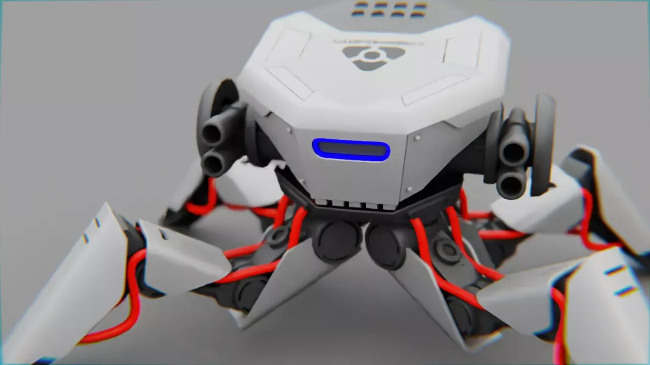 Combat Droid Cell Free 3D model_2