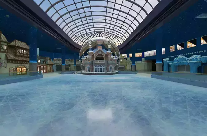 Ice Skating venue 3D model