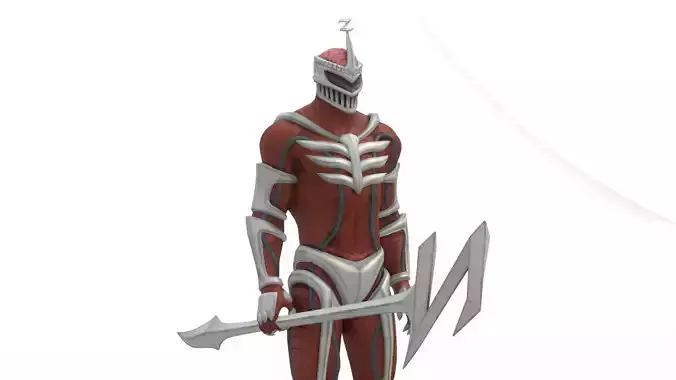 Lord Zedd 3D Model Power Rangers Villain Rigged