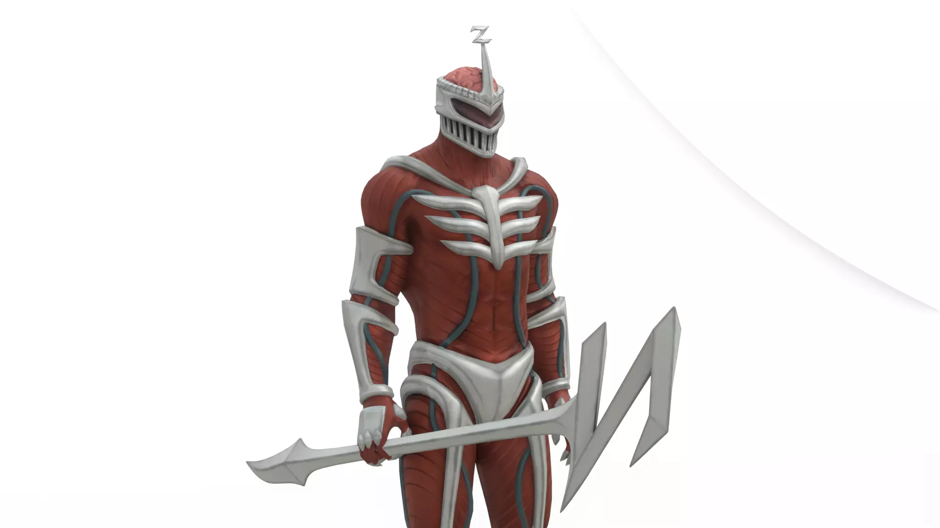 Lord Zedd 3D Model Power Rangers Villain Rigged Low-poly 3D model