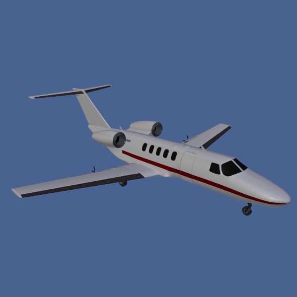 Cessna citation cj4 private jet 3D model_6