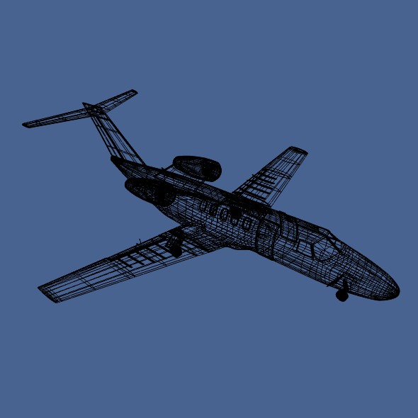 Cessna citation cj4 private jet 3D model_9